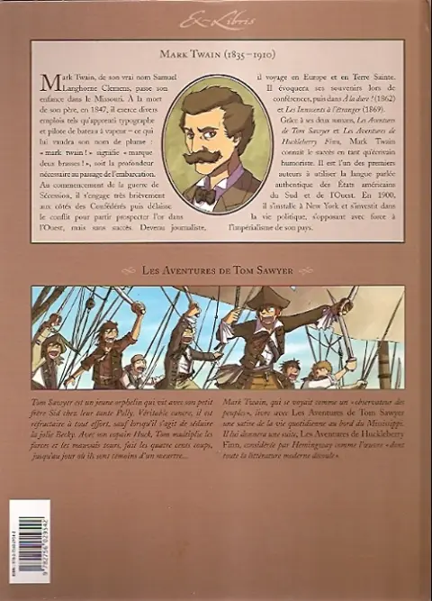 Verso de l'album Les Aventures de Tom Sawyer Volume 2