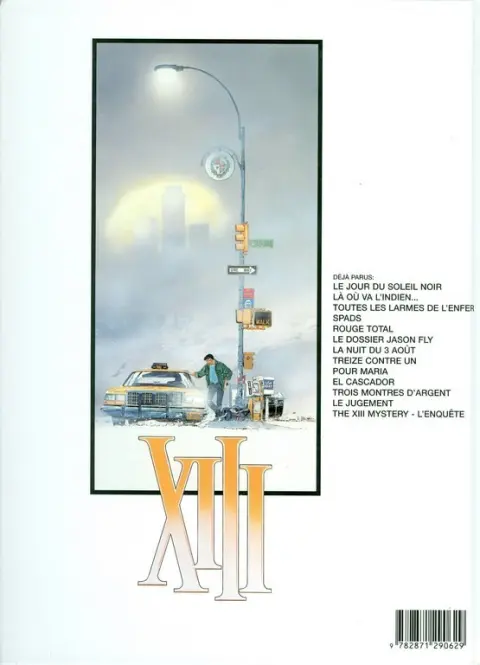 Verso de l'album XIII Tome 7 La nuit du 3 août
