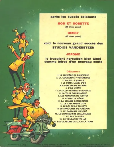 Verso de l'album Jérôme Tome 18 Le volcan d'Itihat