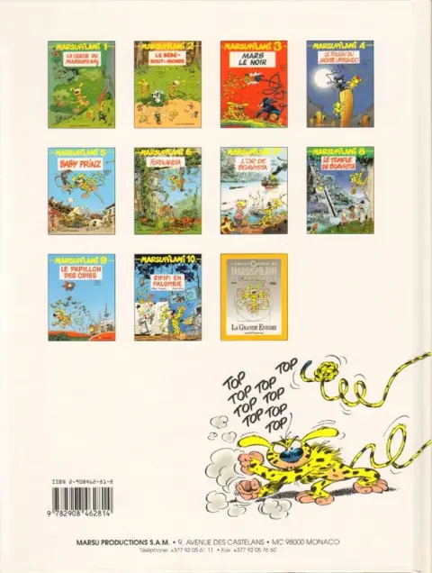 Verso de l'album Marsupilami Tome 11 Houba banana