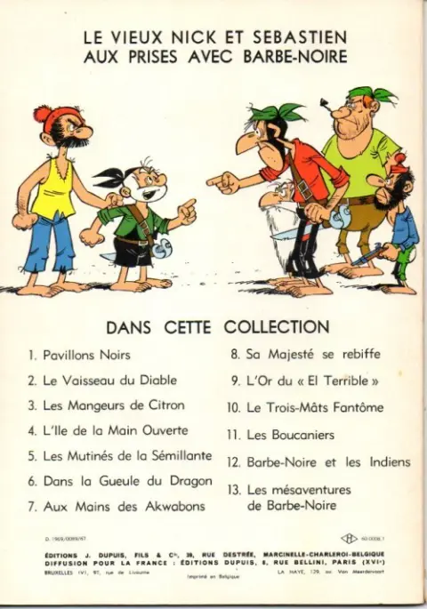 Verso de l'album Le Vieux Nick et Barbe-Noire Tome 14 Les commandos du roy