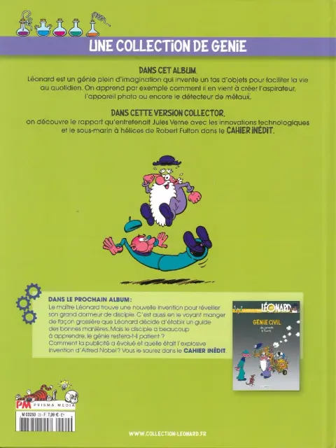 Verso de l'album La Collection Léonard Tome 29 Léonard est toujours un génie