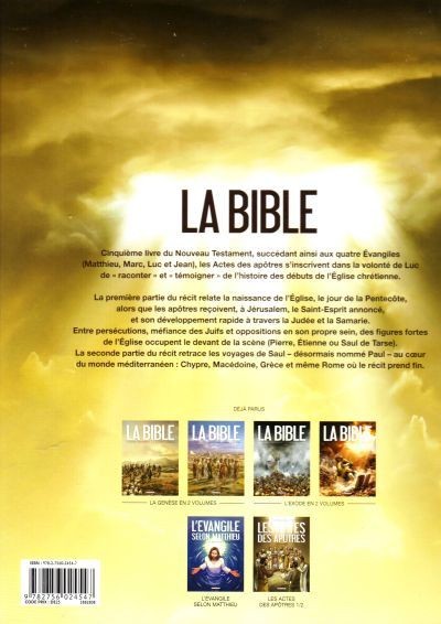 Verso de l'album La Bible - Le Nouveau Testament Tome 2 Les Actes des Apôtres - 1re partie