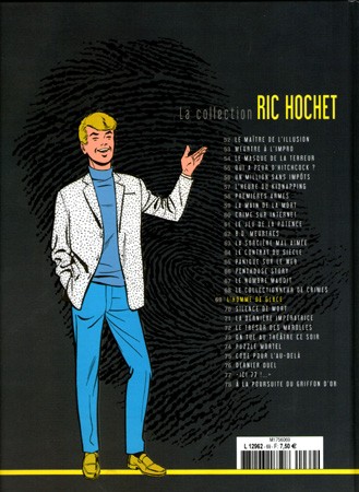 Verso de l'album Ric Hochet La collection Tome 69 L'homme de glace