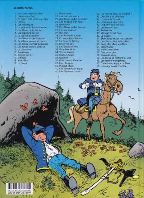 Verso de l'album Les Tuniques Bleues Tome 61 L'étrange soldat Franklin