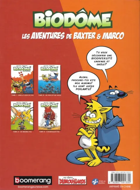 Verso de l'album Biozone - Biodôme Tome 4 À rebrousse-poil