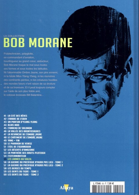 Verso de l'album Bob Morane La collection - Altaya Tome 55 Les larmes du soleil