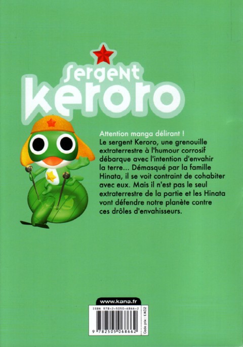 Verso de l'album Sergent Keroro 27