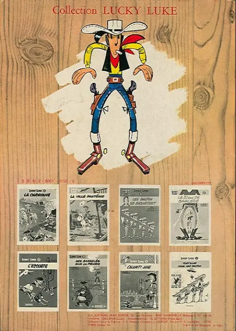 Verso de l'album Lucky Luke Tome 13 Le juge