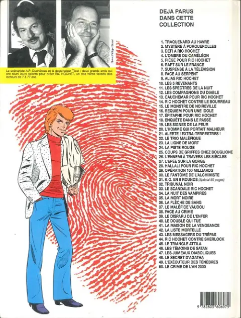 Verso de l'album Ric Hochet Tome 45 Le triangle Attila