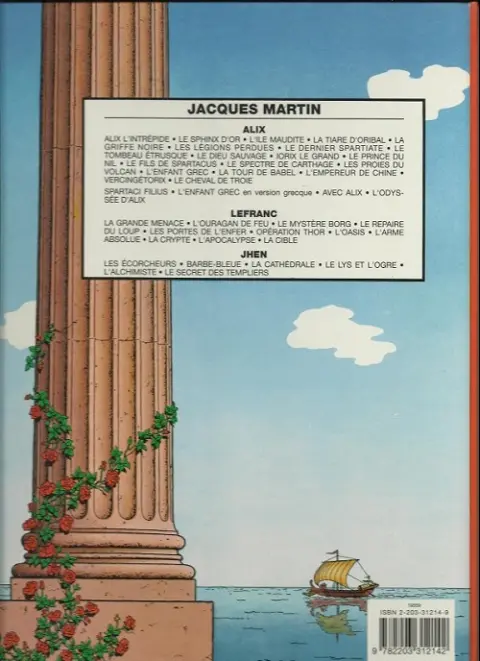 Verso de l'album Alix Tome 14 Les proies du volcan