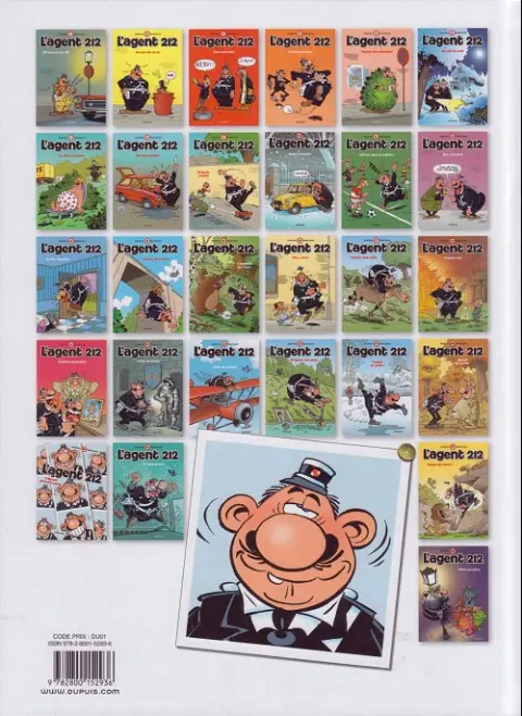Verso de l'album L'Agent 212 Tome 21 Ailes de poulet
