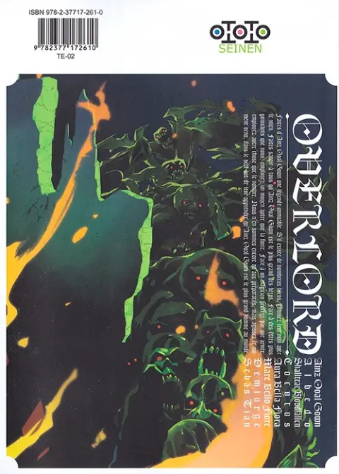 Verso de l'album Overlord 11