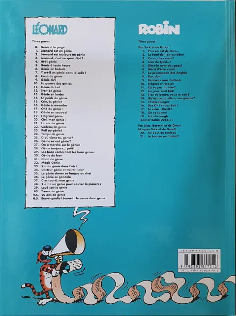 Verso de l'album Léonard Tome 3 Léonard, c'est un quoi, déjà ?