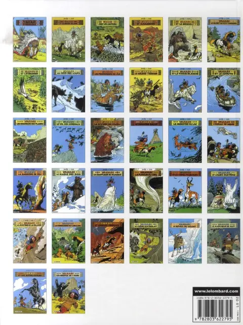 Verso de l'album Yakari Tome 24 Yakari et l'ours fantôme