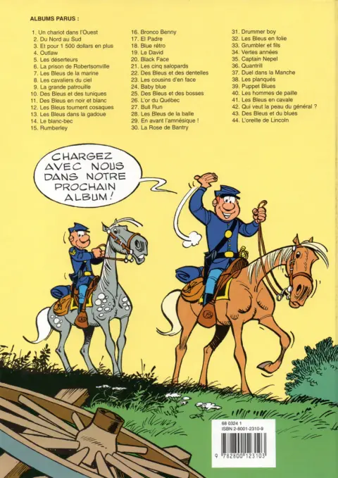 Verso de l'album Les Tuniques Bleues Tome 38 Les planqués