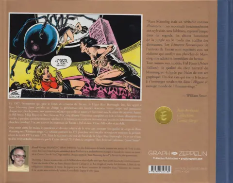 Verso de l'album Tarzan : L'Intégrale Russ Manning Volume Quatre 1974-1979