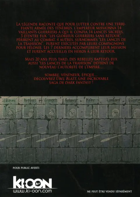 Verso de l'album Übel Blatt