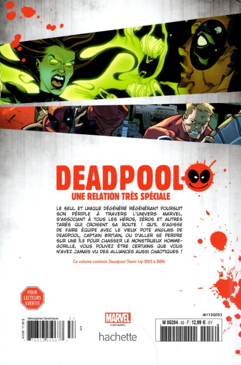 Verso de l'album Deadpool - La collection qui tue Tome 53 Une relation très spéciale
