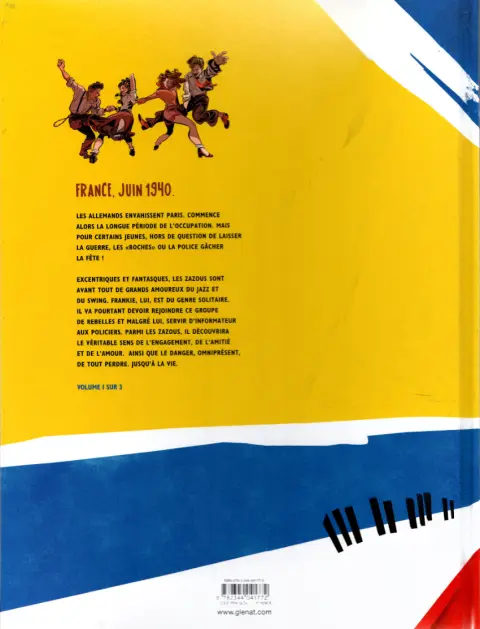 Verso de l'album Les zazous Tome 1 All too soon