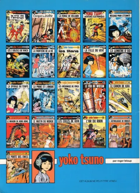 Verso de l'album Yoko Tsuno Tome 20 L'astrologue de Bruges