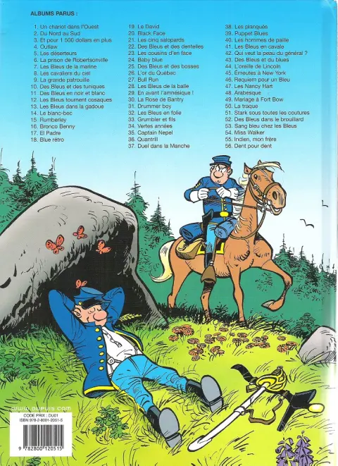 Verso de l'album Les Tuniques Bleues Tome 35 Captain Nepel
