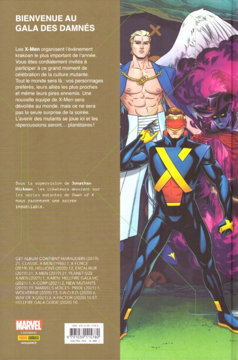 Verso de l'album X-Men: Hellfire Gala Le comptoir des damnés