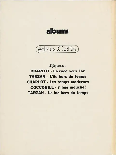 Verso de l'album Coccobill Tome 2 Sur les rails