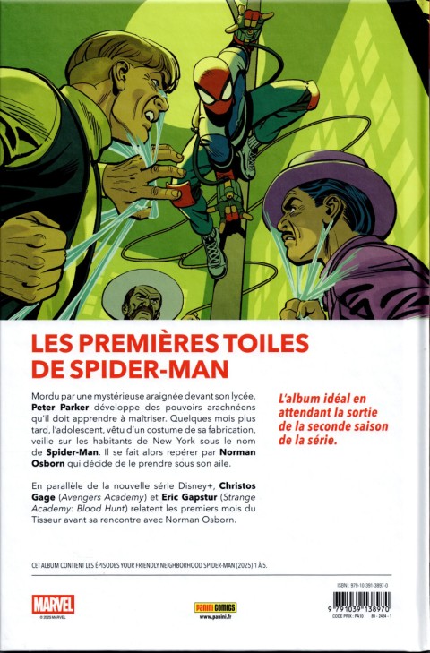 Verso de l'album Votre fidèle serviteur Spider-man Vieille école / Nouvelle école