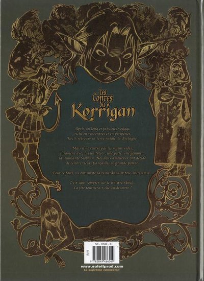 Verso de l'album Les contes du Korrigan Livre huitième Les noces féeriques
