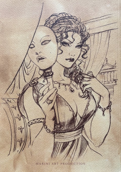 Verso de l'album Les Aigles de Rome Rome Sketchbook