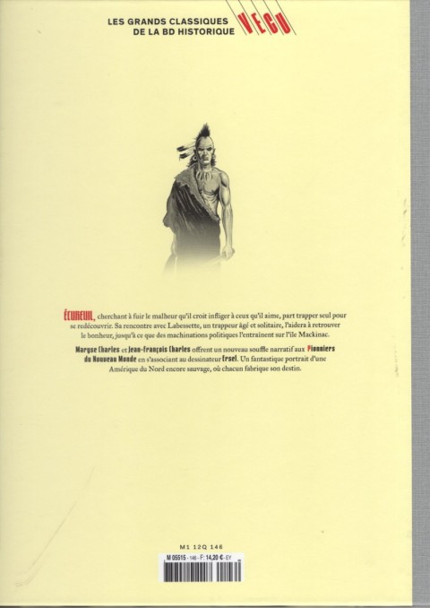 Verso de l'album Les grands Classiques de la BD Historique Vécu - La Collection Tome 147 Les pionniers du nouveau monde - Tome XXI : Fort Michilimackinac