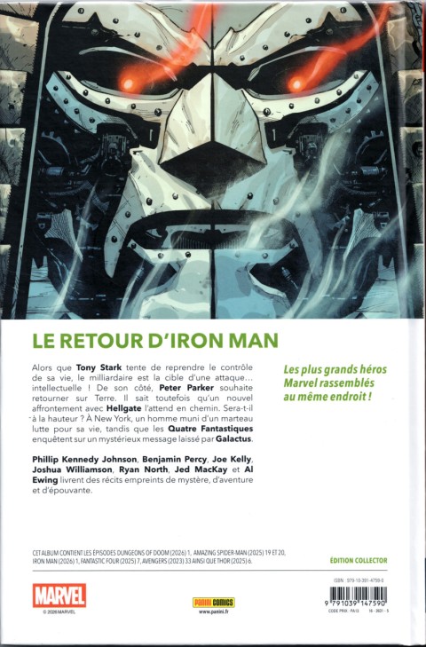 Verso de l'album Marvel World Volume 10