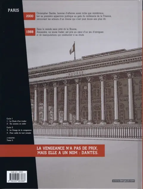 Verso de l'album Dantès Tome 4 Pour solde de tout compte