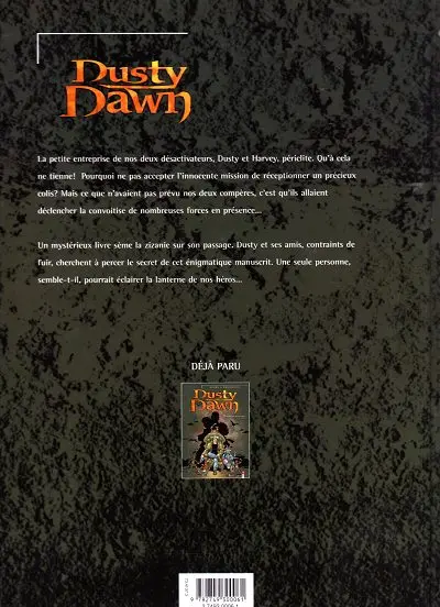 Verso de l'album Dusty Dawn Tome 2 L'héritage maléfique - 2ème partie