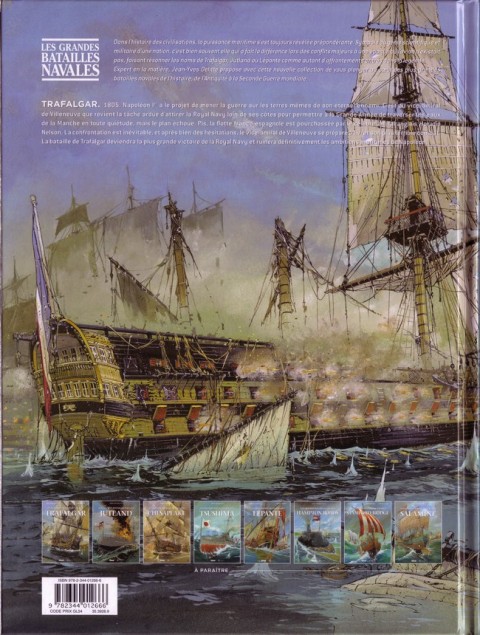 Verso de l'album Les grandes batailles navales Tome 1 Trafalgar