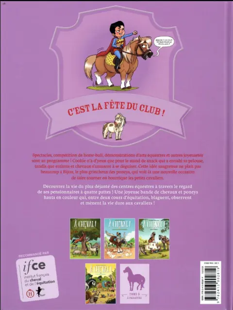 Verso de l'album À Cheval ! Tome 4 Et vous trouvez sabot ?
