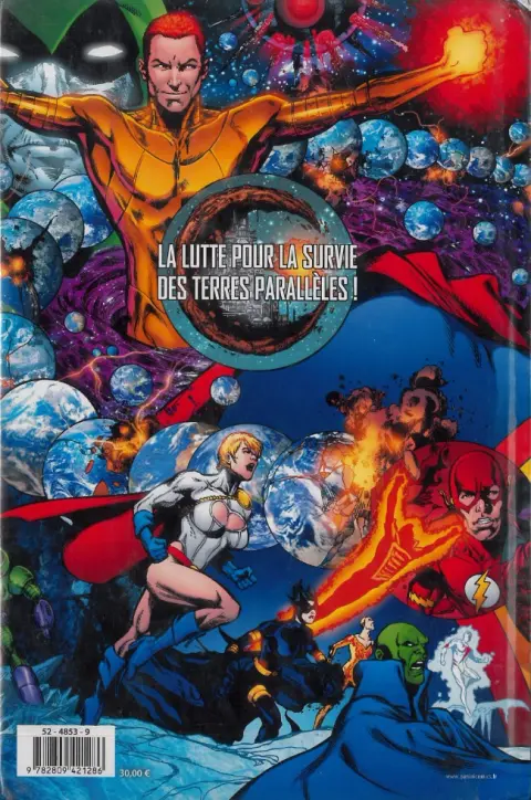 Verso de l'album Infinite Crisis