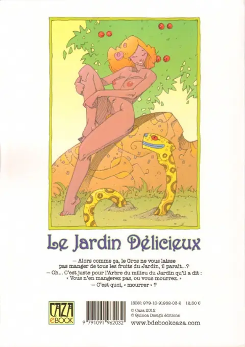 Verso de l'album Le Jardin délicieux