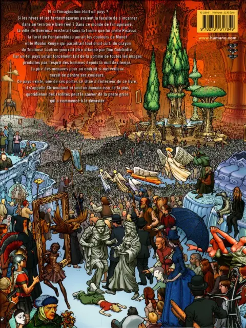 Verso de l'album Adam au Chromaland Tome 1 Le musée de l'imaginaire