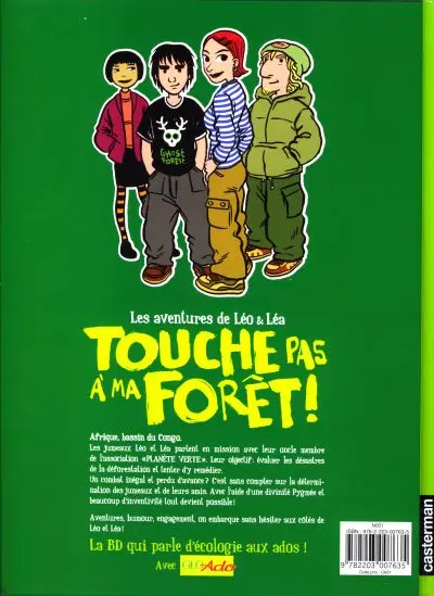 Verso de l'album Léo & Léa Tome 3 Touche pas à ma forêt !