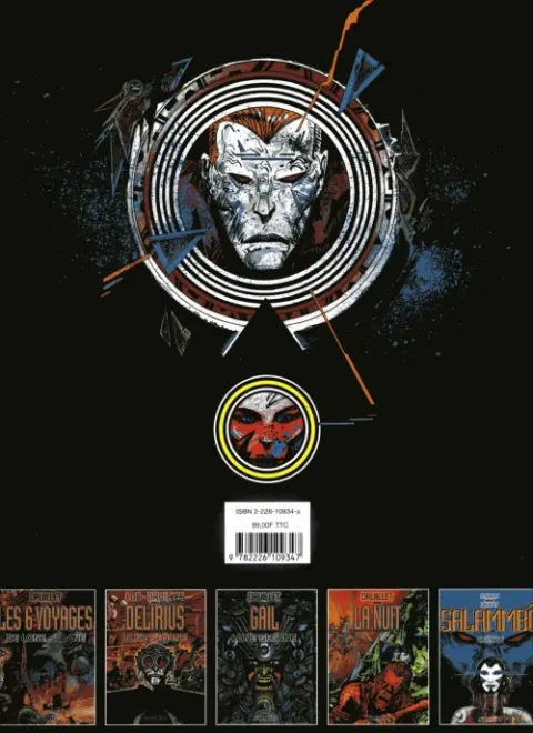 Verso de l'album Lone Sloane Tome 8 Chaos