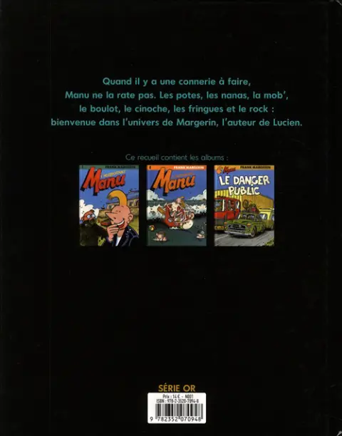 Verso de l'album Manu