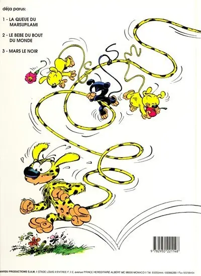 Verso de l'album Marsupilami Tome 4 Le pollen du Monte Urticando