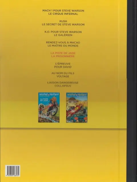 Verso de l'album Michel Vaillant LEADER : Le Maître du monde automobile Volume 5 La piste de jade - La prisonnière