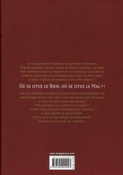 Verso de l'album Monster Volume 1
