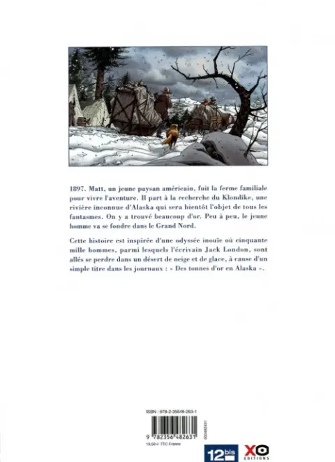 Verso de l'album L'Or sous la neige Tome 1 Klondike