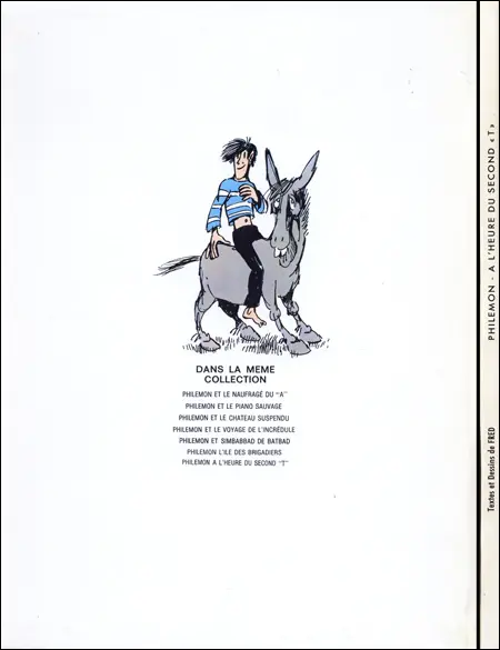 Verso de l'album Philémon Tome 8 Philémon à l'heure du second T