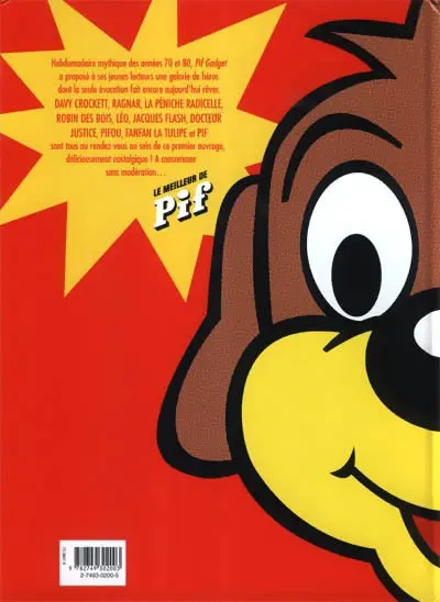 Verso de l'album Le meilleur de Pif