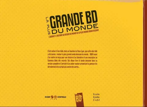 Verso de l'album La Plus grande BD du monde Tome 1